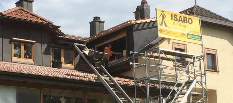 Das Isabo-Team ist in der Region auf vielen Baustellen unterwegs...